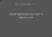 Roof Restoration Perth's website