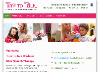 Time To Talk Kids' Speech Therapy's website