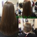 Weaved in hair extensions installation