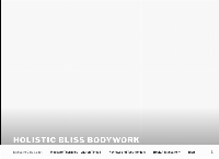 Holistic Bliss Bodywork's website