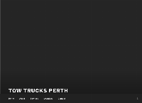 Tow Trucks Perth's website