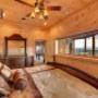 Uploaded by visitor on 3/8/2017 - Cascade Handcrafted Log Homes - Spy Glass Lodge Bedroom View