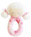 Audrey Grab Rattle - Pink Floral