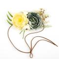 Floral Tie Back Headband - Sage