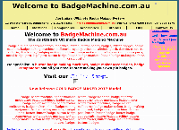 BadgeMachine.com.au's website