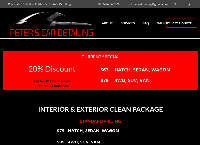 Peter's Car Detailing's website