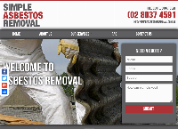 Simple Asbestos Removal's website