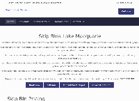 Skip Bins Lake Macquarie's website