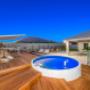 Plunge pool and deck area