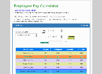 Employee Pay Calculator's website