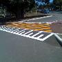 A car park line marking job in Sydney