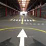 Car park line marking job in South Sydney.