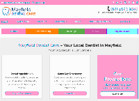 Mayfield Dental Care's website
