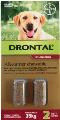 Drontal Wormers Chewables For Dogs Up To 35Kg (Red)