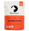 MeatyTreaty Premium Freeze Dried Salmon Fillets for Cats and Dogs