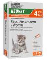Neovet Flea and Worming For Kittens and Small Cats Upto 4kg Orange