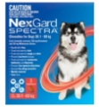 Nexgard Spectra Extra Large Dogs (30.1 - 60kg) Red