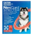 Nexgard Spectra Extra Large Dogs (30.1 - 60kg) Red