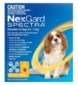 Nexgard Spectra Small Dogs (3.6 - 7.5kg) Yellow