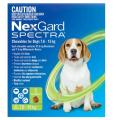 Nexgard Spectra Medium Dogs (7.6 - 15kg) Green