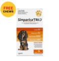 Simparica TRIO for Small Dogs 5.1-10kg (Orange)