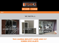 Franks Security Doors and flyscreens's website