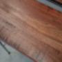 Jarrah bar stool seat - skip sawn for added texture