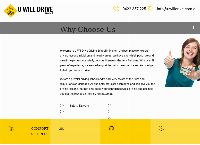 U Will Drive School's website