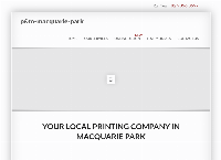 Printing & More Macquarie Park's website