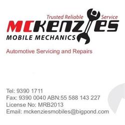 McKenzies Mobile Mechanics