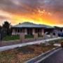 Completed new fence Colchester Vista, Derrimut at sunset on day of completion.