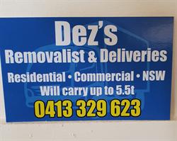 Dez's Transport Removalist & Deliveries