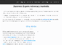 Business Buyers Advocacy's website