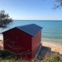 metal roof repairs on beach boxes