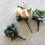 Wedding flowers for him.