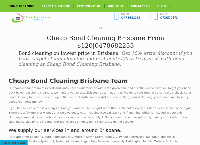 Cheap Bond Cleaning Brisbane's website