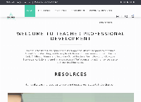 Teacher Professional Development's website