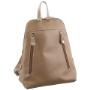 Milleni Ladies Leather Twin Zip Backpack