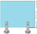 12mm Toughned Glass - Hand Rail Holes