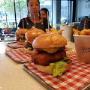 Burger and chips
