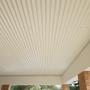 Ceiling cladding lined with corrugated iron