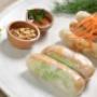 Vegetarian Spring Roll and Fresh Rice Paper Roll