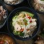 Mixed Seafood and Vegetable Noodle Soup
