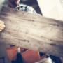 Porcelain timber look tiles for a Perth cafe.