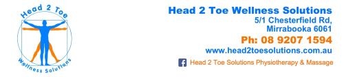 Head 2 Toe Wellness Solutions - Mirrabooka Physiotherapy