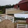 Horse Yard- installation of  a recycled concrete base with coarse river sand on the top to keep this clients horses out of the mud.