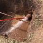 drain cleaning with a hydro jetter