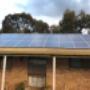 Solar panel installation by bright source
