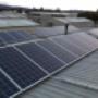 Solar panel installation by bright source
