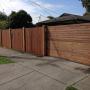 Merbau fence sliding gate